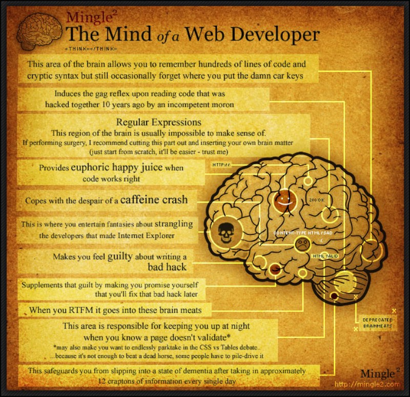 A mente de um web developer