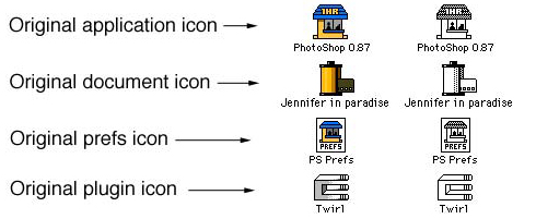 icones originais do photoshop