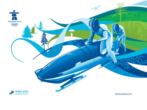 O material de identidade visual das Olimpíadas de Inverno de 2010 vai ficar para história como referência de bom gosto. Vancouver criou uma identidade visual sem frescuras e com um apelo forte, algo que poderia ser muito bem utilizado daqui há alguns anos no Rio de Janeiro.