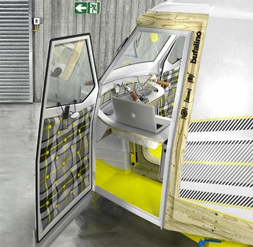 Bufalino é a criação de Cornelius Comanns, uma espécie de barraca do futuro equipada para satisfazer as necessidades básicas de uma pessoa. O conceito do projeto é oferecer grande flexibilidade durante longos períodos de tempo, mesmo com uma construção minimalista.