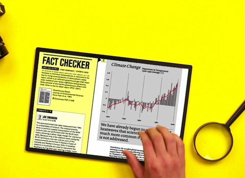O escritório de design IDEO desenvolveu essa série de conceitos para e-readers com três formas diferentes de interação com a interface. 