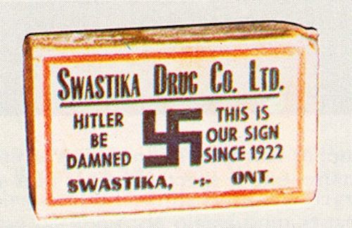 Antes das suásticas serem adotadas por Hitler e pelo Partido Nazista Alemão, o mundo vivia muito bem com esse símbolo. De times de hoquéi no gelo passando por embalagens de cerveja e de empresas de remédios, a suástica era um símbolo tão usado que hoje fica até um pouco estranho de observar.