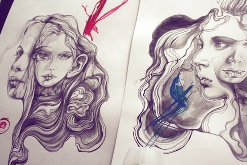 <strong>Sarah Blake</strong> tem um trabalho de ilustração que me deixa babando de inveja.