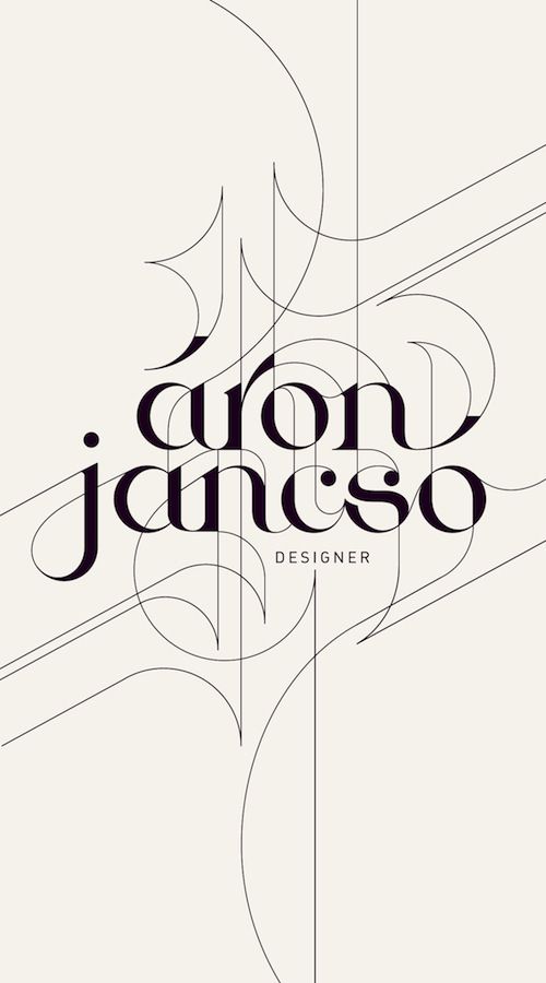 Áron Jancsó é um designer gráfico lá da Hungria. Seu trabalho de design é daqueles que deixa todo mundo impressionado com a qualidade, variedade e genialidade das suas criações e execuções. Principalmente quando se trata de tipografia e lettering. 