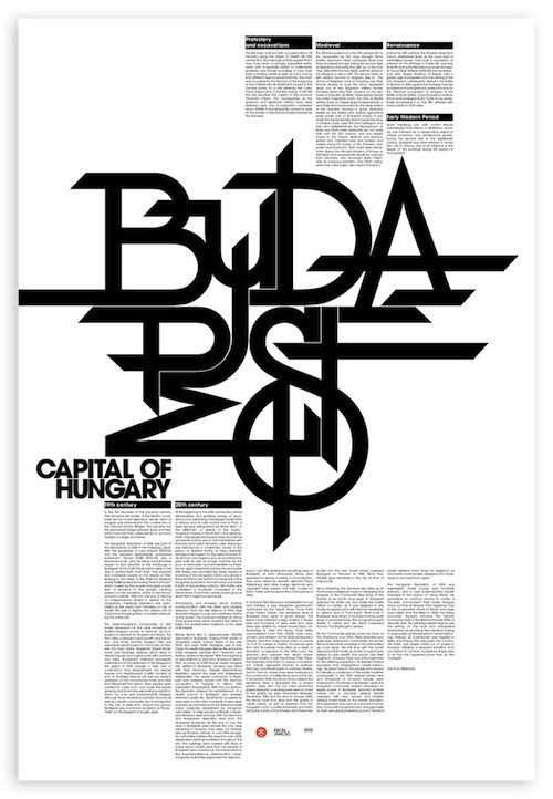 Áron Jancsó é um designer gráfico lá da Hungria. Seu trabalho de design é daqueles que deixa todo mundo impressionado com a qualidade, variedade e genialidade das suas criações e execuções. Principalmente quando se trata de tipografia e lettering. 