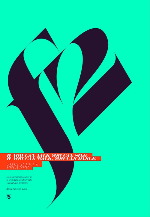 Áron Jancsó é um designer gráfico lá da Hungria. Seu trabalho de design é daqueles que deixa todo mundo impressionado com a qualidade, variedade e genialidade das suas criações e execuções. Principalmente quando se trata de tipografia e lettering. 