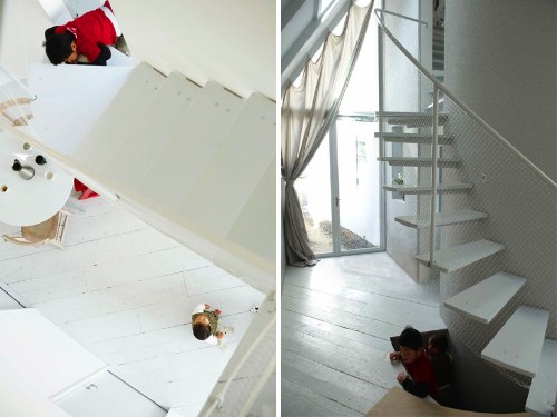 Hideyuki Nakayama Architecture são as pessoas responsáveis por mais esse belo exemplo de arquitetura japonesa, a O House. A casa tem uma forma e estrutura estreita e inesperada e uma faixada quase totalmente aberta para a rua, mostrando o dia-a-dia de todos. Mas, se isso te incomoda, saiba que existe também uma cortina que cobre toda a faixada frontal e que, devido ao seu material, faz com que a casa brilhe durante a noite. É sensacional.