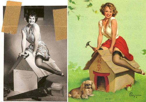 Algumas fotos que ajudaram na criação de todos aqueles desenhos de Pin-Ups que vocês tanto gostam. Aqui dá para ver o Antes e Depois dessas ilustrações de um jeito bem legal.