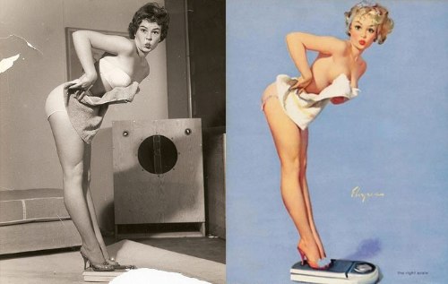 Algumas fotos que ajudaram na criação de todos aqueles desenhos de Pin-Ups que vocês tanto gostam. Aqui dá para ver o Antes e Depois dessas ilustrações de um jeito bem legal.