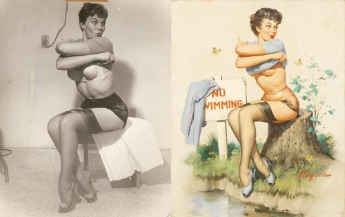 Algumas fotos que ajudaram na criação de todos aqueles desenhos de Pin-Ups que vocês tanto gostam. Aqui dá para ver o Antes e Depois dessas ilustrações de um jeito bem legal.