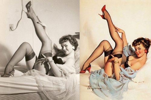 Algumas fotos que ajudaram na criação de todos aqueles desenhos de Pin-Ups que vocês tanto gostam. Aqui dá para ver o Antes e Depois dessas ilustrações de um jeito bem legal.