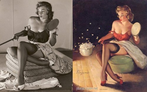 Algumas fotos que ajudaram na criação de todos aqueles desenhos de Pin-Ups que vocês tanto gostam. Aqui dá para ver o Antes e Depois dessas ilustrações de um jeito bem legal.