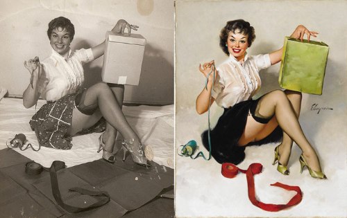 Algumas fotos que ajudaram na criação de todos aqueles desenhos de Pin-Ups que vocês tanto gostam. Aqui dá para ver o Antes e Depois dessas ilustrações de um jeito bem legal.