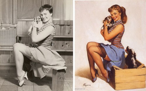 Algumas fotos que ajudaram na criação de todos aqueles desenhos de Pin-Ups que vocês tanto gostam. Aqui dá para ver o Antes e Depois dessas ilustrações de um jeito bem legal.