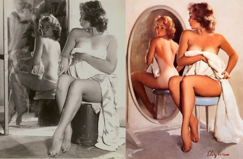 Algumas fotos que ajudaram na criação de todos aqueles desenhos de Pin-Ups que vocês tanto gostam. Aqui dá para ver o Antes e Depois dessas ilustrações de um jeito bem legal.