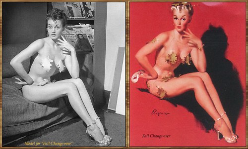 Algumas fotos que ajudaram na criação de todos aqueles desenhos de Pin-Ups que vocês tanto gostam. Aqui dá para ver o Antes e Depois dessas ilustrações de um jeito bem legal.