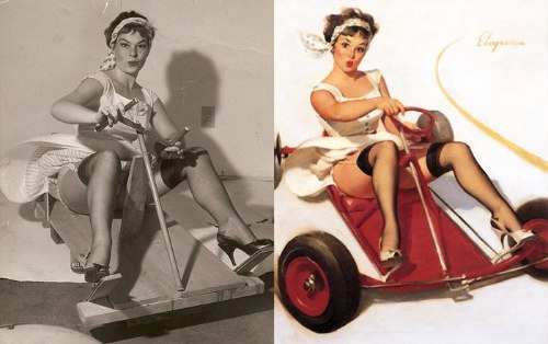 Algumas fotos que ajudaram na criação de todos aqueles desenhos de Pin-Ups que vocês tanto gostam. Aqui dá para ver o Antes e Depois dessas ilustrações de um jeito bem legal.