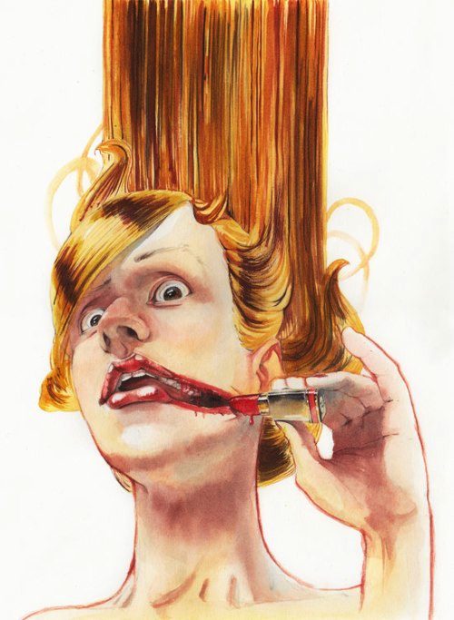 Reey Whaar é um ilustrador e artista baseado em Moscou, na Rússia. Seu trabalho é fora do comum e um dia eu consigo entender e usar seu trabalho de aquarela como referência em alguma coisa minha.