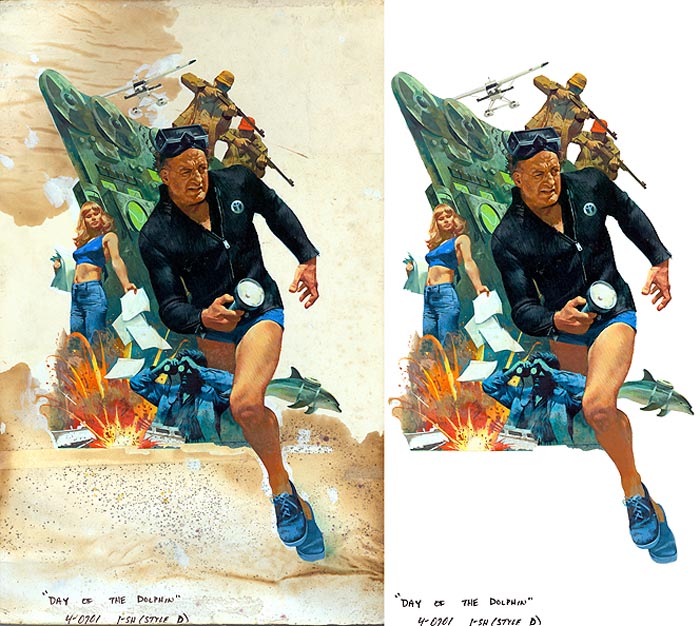 Robert McGinnis é um dos responsáveis pelo visual dos posters do James Bond. Sendo que foi ele que criou o material de O Homem da Pistola de Ouro, Diamantes são Eternos e Viva e Deixe-me Morrer. Além de tudo isso, ele ainda trabalhou com ilustração de centenas de posters na Hollywood dos anos 70, além de alguns nus anônimos para a revista Cavalier. Tai um ilustrador que tem muita história para contar.