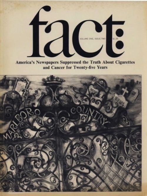 Nunca tinha ouvido falar da FACT Magazine até hoje cedo. Mas acabei me apaixonando a primeira vista quando comecei a pesquisar sobre as capas, quase que totalmente tipográficas. Obra de Herb Lubalin, mestre criador da fonte Avant Garde. A revista durou meros 22 exemplares no meio dos anos sessenta e no link abaixo você pode ver algumas dessas capas.