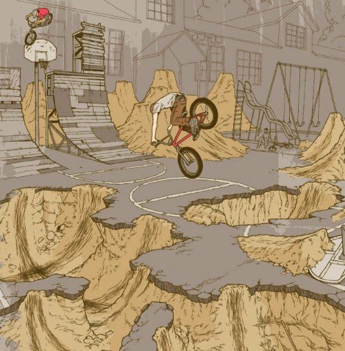 Adam Karig Haynes, ilustração e design direto de Bend,no estado americano de Oregon.