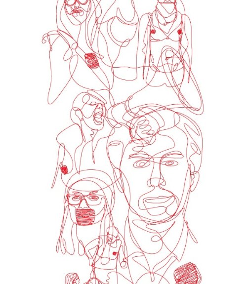 Patrick Seymour é um ilustrador canadense lá de Montreal cujo trabalho é voltado para arte digital, ilustração e criação de personagem. Entre todos seus trabalhos, o que mais me chamou a atenção foram as simples ilustrações em preto e branco que ele cria usando apenas linhas. Dêem uma olhada logo abaixo para ver do que estou falando.