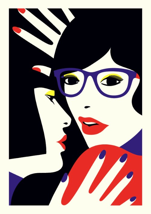 Malika Favre é uma ilustradora francesa residente em Londres. Ela cresceu em Paris e mudou para a Inglaterra para tentar trabalhar com ilustração assim que ela formou na faculdade. Seu estilo visual é minimalista e ela parece sempre tentar reduzir todos os elementos de uma ilustração a apenas o necessário. Dessa forma, ela captura a essência de cada objeto usando apenas algumas linhas e cores.