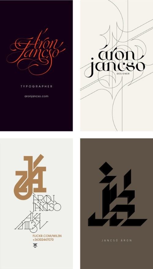 Áron Jancsó era um designer gráfico da Hungria cujo portfólio de caligrafia digital sempre me deixava empolgado. Dar uma olhada nos seus trabalhos é sair de lá com queixo caído e inspirado para conseguir criar algo tão interessante e belo quanto o que ele fez. 