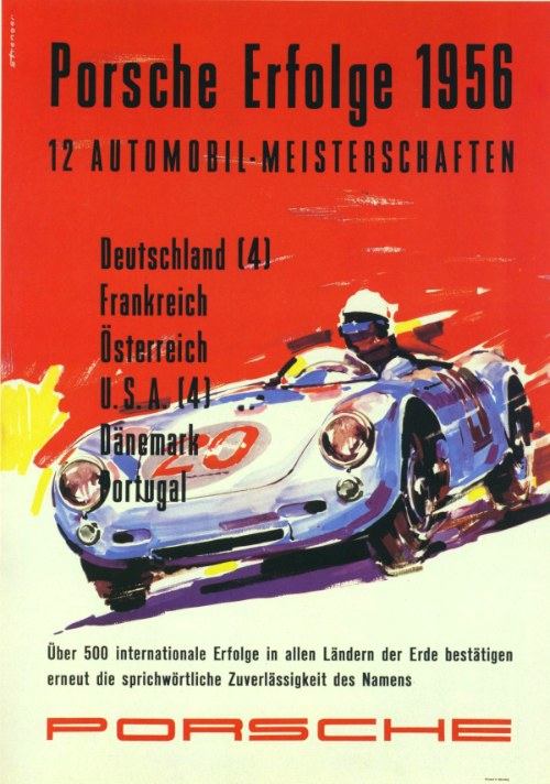 Vocês precisavam estar aqui comigo quando me deparei com essa série de Vintage Porsche Racing Posters. Afinal, não é todo dia que me deparo com uma coleção de exemplos de design gráfico tão interessante e especial quanto essa.
