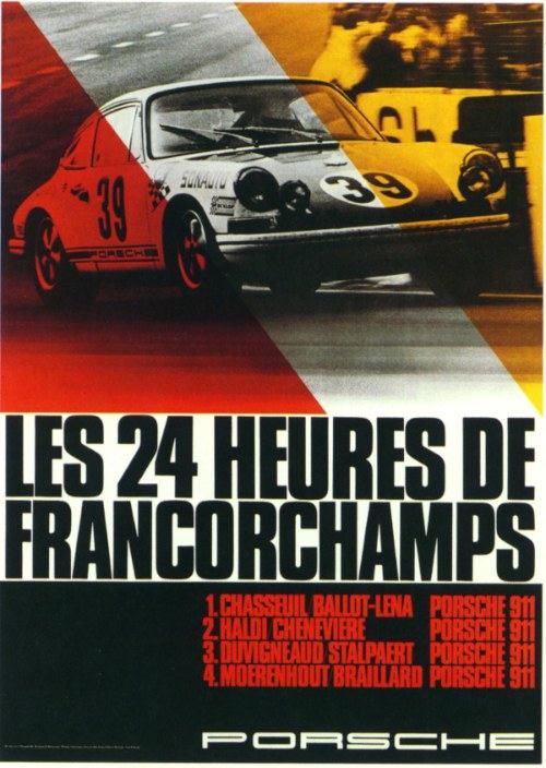Vocês precisavam estar aqui comigo quando me deparei com essa série de Vintage Porsche Racing Posters. Afinal, não é todo dia que me deparo com uma coleção de exemplos de design gráfico tão interessante e especial quanto essa.