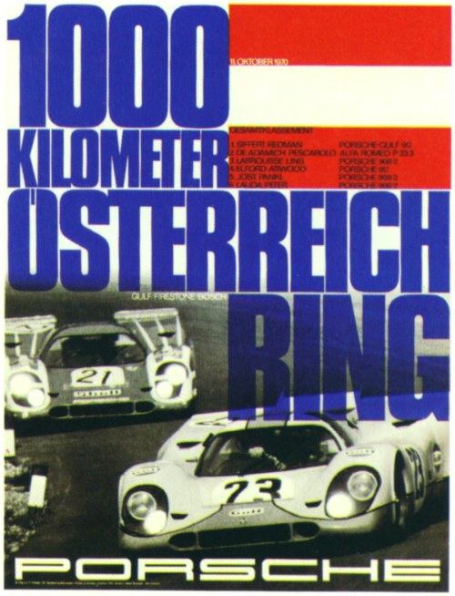 Vocês precisavam estar aqui comigo quando me deparei com essa série de Vintage Porsche Racing Posters. Afinal, não é todo dia que me deparo com uma coleção de exemplos de design gráfico tão interessante e especial quanto essa.