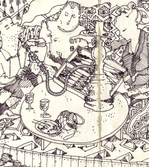 Ran Flygenring é uma ilustradora lá da Islândia, mesmo tendo nascido na Noruega. Ela estudou na Iceland Academy of Arts e desde sua graduação, em 2009, tem trabalhado de forma independente com arte, ilustração e design.