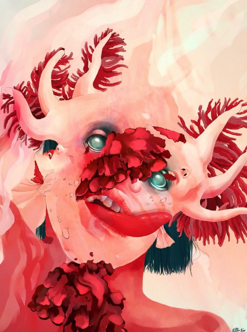 Carolina Rodriguez Fuenmayor é uma ilustradora freelancer baseada em Bogotá, na Colômbia. Durante sua carreira como ilustradora, ela tentou aproveitar e tomar vantagem de todas as mídias diferentes e todos os recursos visuais que ela pode para desenvolver suas imagens. Da simplicidade do papel e lápis passando pela pintura digital. Suas ilustrações parecem fazer pontes entre um universo alternativo e a realidade em que vivemos. É assim que ela cria formas de vida diferentes que podem viver apenas nos mundos de fantasia e ilusão criados por Carolina Rodriguez Fuenmayor. 