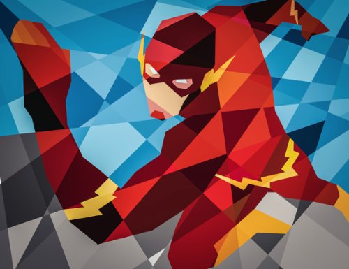 Quando me deparei com as interpretações de heróis da Marvel e da DC Comics pelo ilustrador Eric Dufresne, o que eu mais gostei foi a forma com a qual os desenhos acabam parecendo mosaicos digitais ultra coloridos. A forma com a qual ele consegue transformar desenhos complexos em linhas retas e simples é o que mais me causou inveja. 