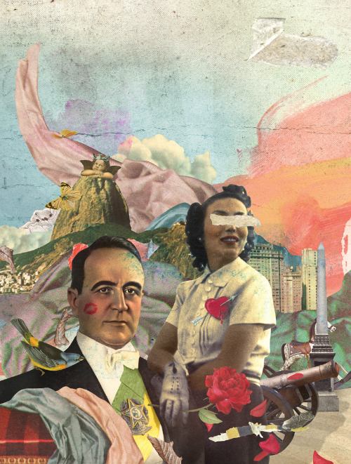 André Bergamin é um artista visual e ilustrador lá de Porto Alegre, no sul do Brasil. Seu portfólio é repleto de belíssimas ilustrações que misturam colagens digitais com estranhas ilustrações. 