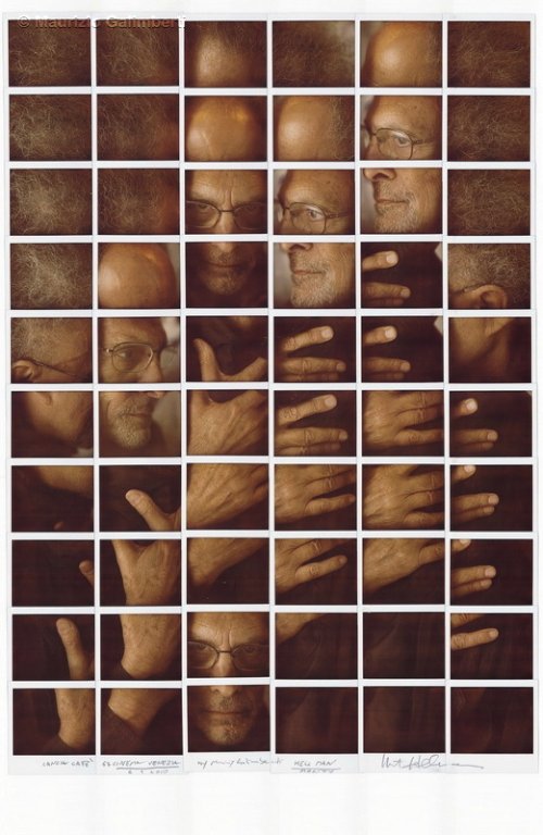 Maurizio Galimberti é um fotógrafo italiano cujo trabalho consiste de mosaicos abstratos feitos usando muitas fotos Polaroid. Ele cria esses mosaicos abstratos tirando dezenas de fotos e as organizando em um grid. É nessa etapa que você começa a visualizar o que o fotógrafo está tentando fazer. É aqui que você entende as múltiplas dimensões de perspectiva que existem em suas obras.
