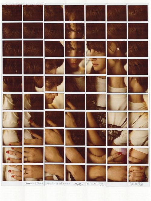 Maurizio Galimberti é um fotógrafo italiano cujo trabalho consiste de mosaicos abstratos feitos usando muitas fotos Polaroid. Ele cria esses mosaicos abstratos tirando dezenas de fotos e as organizando em um grid. É nessa etapa que você começa a visualizar o que o fotógrafo está tentando fazer. É aqui que você entende as múltiplas dimensões de perspectiva que existem em suas obras.