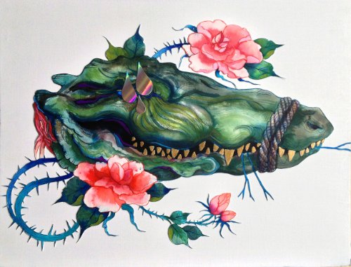 Morgaine Faye nasceu em 1987 e cresceu em Santa Cruz, na Califórnia. Hoje em dia, ela trabalha misturando ilustração, pintura e metais para criar as obras que você vai ver abaixo.  Mas ela não para por ai. Morgaine Faye tem experiência em criação de story boards, design de sets e concept art. Além de puppets para animação stop motion. 