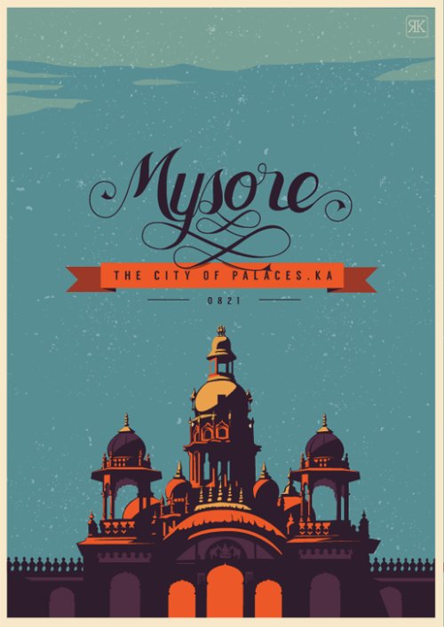 Foi com Travel Postcards and Posters que conheci o trabalho de design e ilustração de Ranganath Krishnamani. Nessa série de ilustrações, ele representa muito bem o espírito e glória da Índia. Cada ilustração aqui mostra e captura uma história do passado indiano, representando assim um pouco da herança histórica desse povo tão importante. 