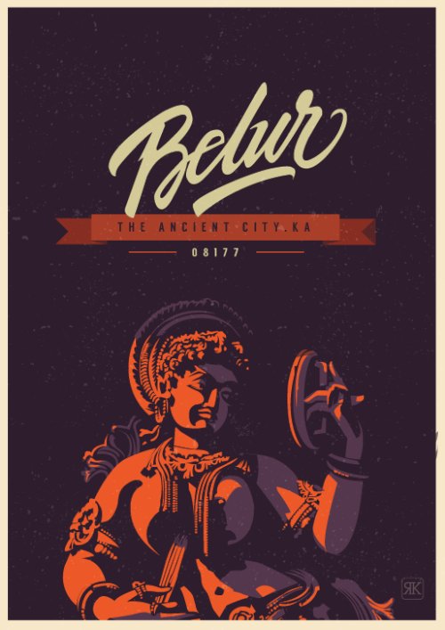 Foi com Travel Postcards and Posters que conheci o trabalho de design e ilustração de Ranganath Krishnamani. Nessa série de ilustrações, ele representa muito bem o espírito e glória da Índia. Cada ilustração aqui mostra e captura uma história do passado indiano, representando assim um pouco da herança histórica desse povo tão importante. 