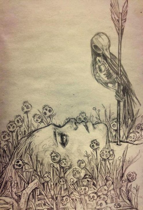 Chiara Bautista é o nome da enigmática artista do Arizona que cria as ilustrações que você pode ver nesse post. Ilustrações essas que são cheias de simbolismo e vêem com formas de cefalópodes, veados, feridas e outros elementos que podem representar tanto um amor obsessivo quanto um vício. Tudo depende de como você enxerga isso.