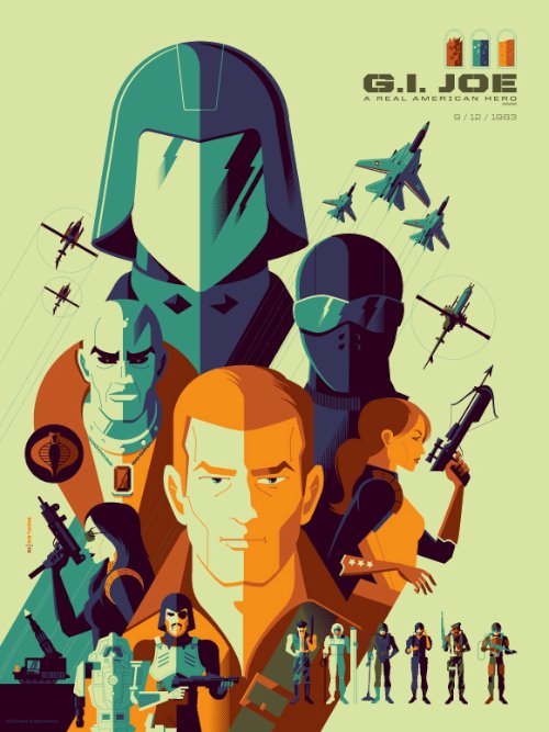 Na hora que eu vi esse poster da Pequena Sereia, fui obrigado a sair procurando mais sobre o trabalho de ilustração e posters do Tom Whalen. Encontrei vetores minimalistas cheios de referências a cultura pop dos anos oitenta e noventa.