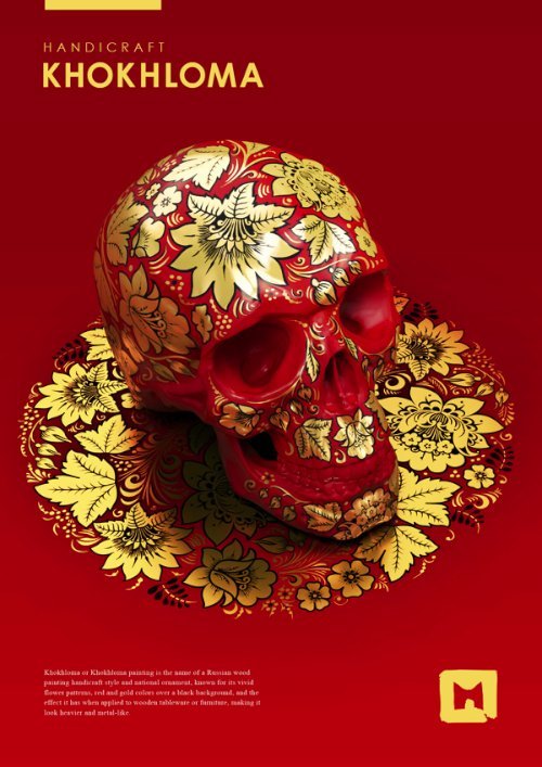 Styles of russian folk painting by Sasha Vinogradova on Behance