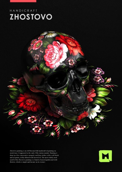 Styles of russian folk painting by Sasha Vinogradova on Behance