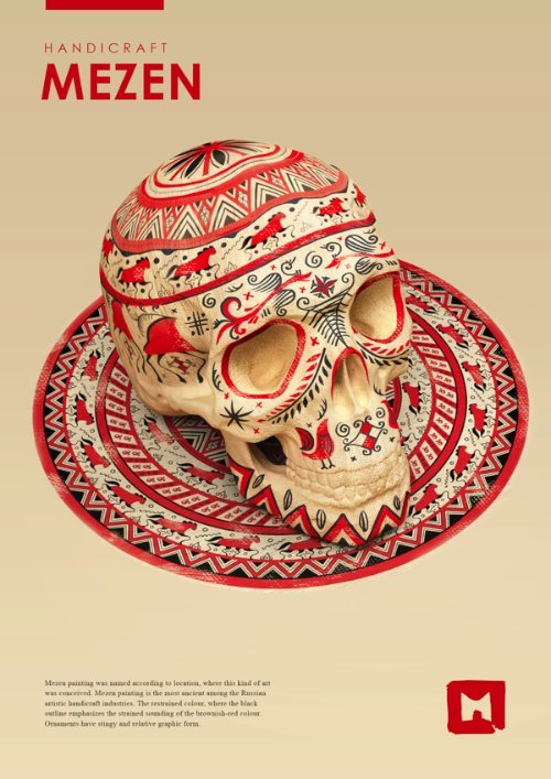 Styles of russian folk painting by Sasha Vinogradova on Behance