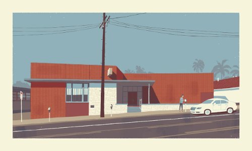 Chris Turnham é um ilustrador baseado em Los Angeles que passou grande parte da sua carreira trabalhando com animação para televisão e contribuindo com seus desenhos para revistas e livros para crianças. Tudo isso porque suas ilustrações tem uma estética retrô que lembram muito os desenhos animados da metade do século passado e, por isso mesmo, acabei gostando dessas imagens muito mais do que eu esperava.