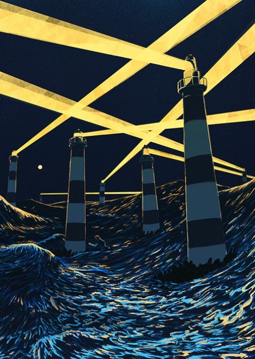 Michael Marsicano quis mostrar com essas ilustrações que a consciência é um presente misterioso. Algumas vezes esse presente é cheio de graça e serenidade, outras vezes ele acaba traindo nossos pensamentos. Foi assim que surgiu The Big Life.