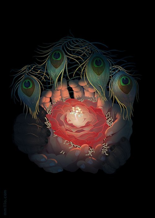 Michael Marsicano quis mostrar com essas ilustrações que a consciência é um presente misterioso. Algumas vezes esse presente é cheio de graça e serenidade, outras vezes ele acaba traindo nossos pensamentos. Foi assim que surgiu The Big Life.