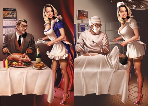 Valery Barykin é um fenomenal ilustrador russo que mistura a ilustração editorial moderna com o visual que costumávamos ver nos posters soviéticos. E ele faz isso de um jeito que nos deixa com vontade de ver seu trabalho espalhado por todos os prédios comerciais e estatais da cidade.