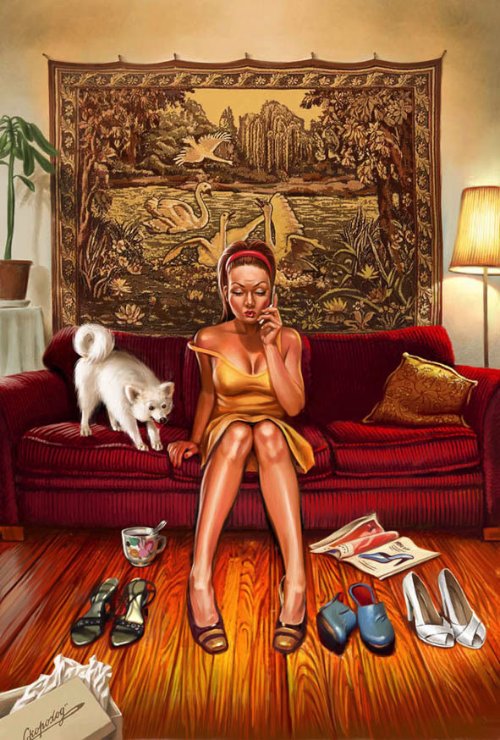 Valery Barykin é um fenomenal ilustrador russo que mistura a ilustração editorial moderna com o visual que costumávamos ver nos posters soviéticos. E ele faz isso de um jeito que nos deixa com vontade de ver seu trabalho espalhado por todos os prédios comerciais e estatais da cidade.